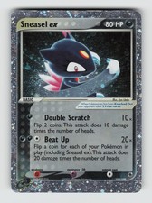 Ruby & Sapphire 103/109 Sneasel ex Holo EX Rare HP * SWIRL * picture