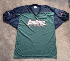 VTG Budweiser Beer Bud Bowl 2000 Football Jersey One Size Green Y2K picture