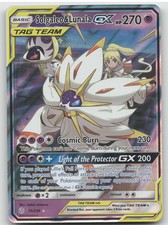 2019 Cosmic Eclipse Solgaleo & Lunala GX Holo Rare #75/236 picture