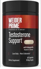 Weider Prime Testosteron Support with Ashwagandha/Vit D 60 Caps EXP 2028 picture