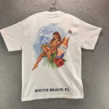 Vintage Corona Extra Shirt Mens L 90s Y2K Retro Beer Hippie Streetwear Beer picture