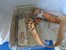 Vintage Mattel Fanner 50 Toy Cap Gun & Holster Belt-Bullets Western Set picture