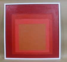 Josef Albers Oil on Masonite – Signed 1971, Good Condition, Framed VERY NICE picture