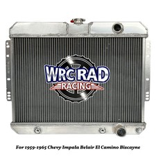 Aluminum Radiator Fits 1959-1965 1952 Chevy Impala Chevelle Bel Air El Camino picture
