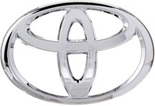 Front Grille Emblem Chrome Badge w/Adhesive for 2014-2016 Toyota Corolla picture
