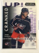 2022-23 UD Synergy JOHHNY GAUDREAU Cranked Up Purple (Rare #d/99) #CU-JG picture