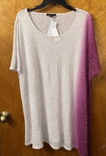 NWT Lane Bryant Ombre Dye Asymmetrical Hem ~Top Size 22/24 picture