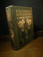 Teutonic Myth and Legend - Donald MacKenzie OCCULT WITCHCRAFT THOR GIANTS DEMONS picture