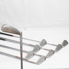 Vintage George Nicoll RUSTLESS iron set 2 3 4 5 6 7 8 10 Steel Shaft Right Hande picture