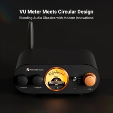 Fosi Audio MC101 Stereo Amplifier Bluetooth 5.3 Mini HiFi Amp VU Meter 2.0 picture