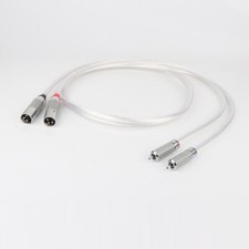 Pair OFC Copper with Silver Plated Wire HIFI Audio RCA to XLR Interconnect Cable picture