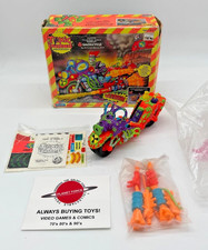 1991 Smogcycle w/ Box Unused Decals Toxic Crusaders Vintage Playmates Vehicle picture