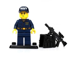 Battle Brick Collectible Navy Crew Member Seaman made with real LEGO® minifig picture