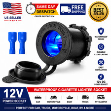 12V Waterproof Car Motorcycle Boat Cigarette Lighter Socket Power Plug Outlet picture