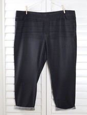 PUREJILL J.Jill NWT $89 Pull On Casual Cuffed Gray Pants in Moon Wash Size 4X picture