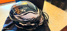Makai Lemon Signed  Eagles Riddell Speed Flex Midi Helmet Fanatics Coa picture