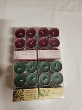 4 Pier 1 Imports Tea Light Candles 30 Packs NOS Fall Holiday Forest Cranberry   picture