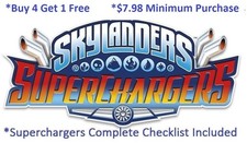 *Buy 4=1Free Skylanders SuperChargers Complete UR Set w Checklist*$7.98Minimum👾 picture