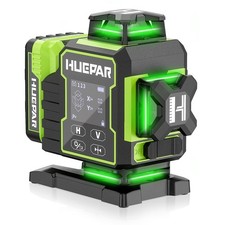 W04CG 4D Laser Level Green 360 Self-Leveling Cross Line with LCD Display outdoor picture