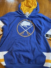 Buffalo Sabres NHL Blue Hoodie Pullover Size L Officially Licensed picture