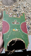 Rare Hopi Pueblo Polychrome Wooden  Headdress Native American Painted Tableta  picture