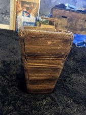 Antique Japanese Wooden Hibachi Charcoal Brazier Zinc Liner Wabi Sabi Planter picture