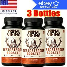 3X Primal Viking Testosterone Booster for Men Reindeer Organ Natural Supplement picture