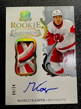 2023-24 UD The Cup Marco Kasper Rookie Patch Auto Gold /24 RPA #124 picture
