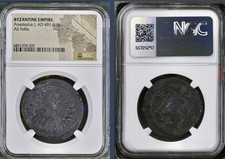 Anastasius I NGC Byzantine Empire Coin 491-518 AD Genuine Certified Ancient Nice picture