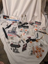 Large Lot Crawler Rc Truck Parts, Winches, Light Bars, Cords, Hardware picture