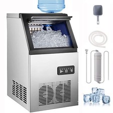 110lb Built-in Commercial Ice Maker Stainless Steel Bar Restaurant Cube Machine picture
