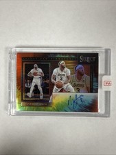 2023-24 Panini Select Anthony Davis Tie Dye Prizm On-card Auto /25 Lakers picture