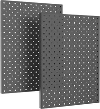 Metal Pegboard Panels, Pegboard Wall Organizer, Black Peg Boards | Garage Tool S picture