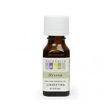 Aura Cacia Hyssop 100% Essential Oil 0.5 fl oz (15 ml) - Aged picture