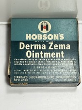 Vintage Hobson's Derma Zema Pharmaceutical Ointment Box VTG Apothecary Pharma picture