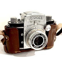 Exa Ihagee Dresden 35mm SLR Film Camera ISCO-Göttingen Westar 50mm f/2.8 Case picture