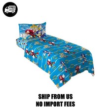 Sonic the Hedgehog Kids 3 Piece Blue Sheet Set, Twin picture