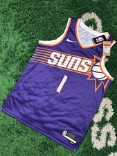 Nike Dri-Fit Devin Booker Jersey Phoenix Suns Purple Size Large 48 Brand New picture