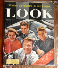 1958 LOOK Magazine The NELSONS, Winston Cigarettes Advertising, Truman Sealed picture