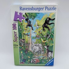 Vintage 1996 Ravensburger Hide & Seek Jungle Super 100 Puzzle Germany SEALED picture