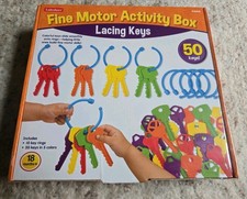 Lakeshore Lacing Keys Fine Motor Activity Toddlers Sorting, Counting, Matching picture