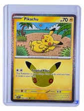 Pokemon TCG Pikachu 043/128 (21/30) 30th Celebration Rare Holo Near Mint picture