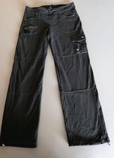 Athleta Bettona Pants M Black Wide Leg Yoga Travel Cargo Sweatpants Athleisure picture