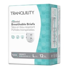 Tranquility Essential Adult Disposable Briefs Large Heavy Absorbency Unisex picture