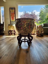 Chinese Export Porcelain Fish Bowl Large #2 picture