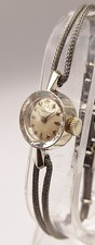 Rolex 14K SOLID White Gold Ladies Cocktail Watch Metal Cord Band 1960s SERVICED picture
