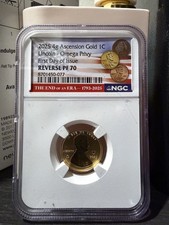 Ascension 2025 4g .9999 Gold Lincoln 1C Proof NGC PF70 Cert 8701450-077 picture