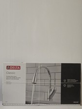 Delta Classic 19810-DST Chrome Single-Handle Pulldown Kitchen Faucet picture
