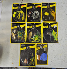 Vintage Bush Hog Spinnerbait & Buzz Hawg Lure Lot (8) NOS NIP New On Card Bass picture