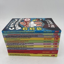 Captain Underpants 10 Book Set Dav Pilkey ~NEW~ Kids Series ~Free Ship~ F6-27 picture